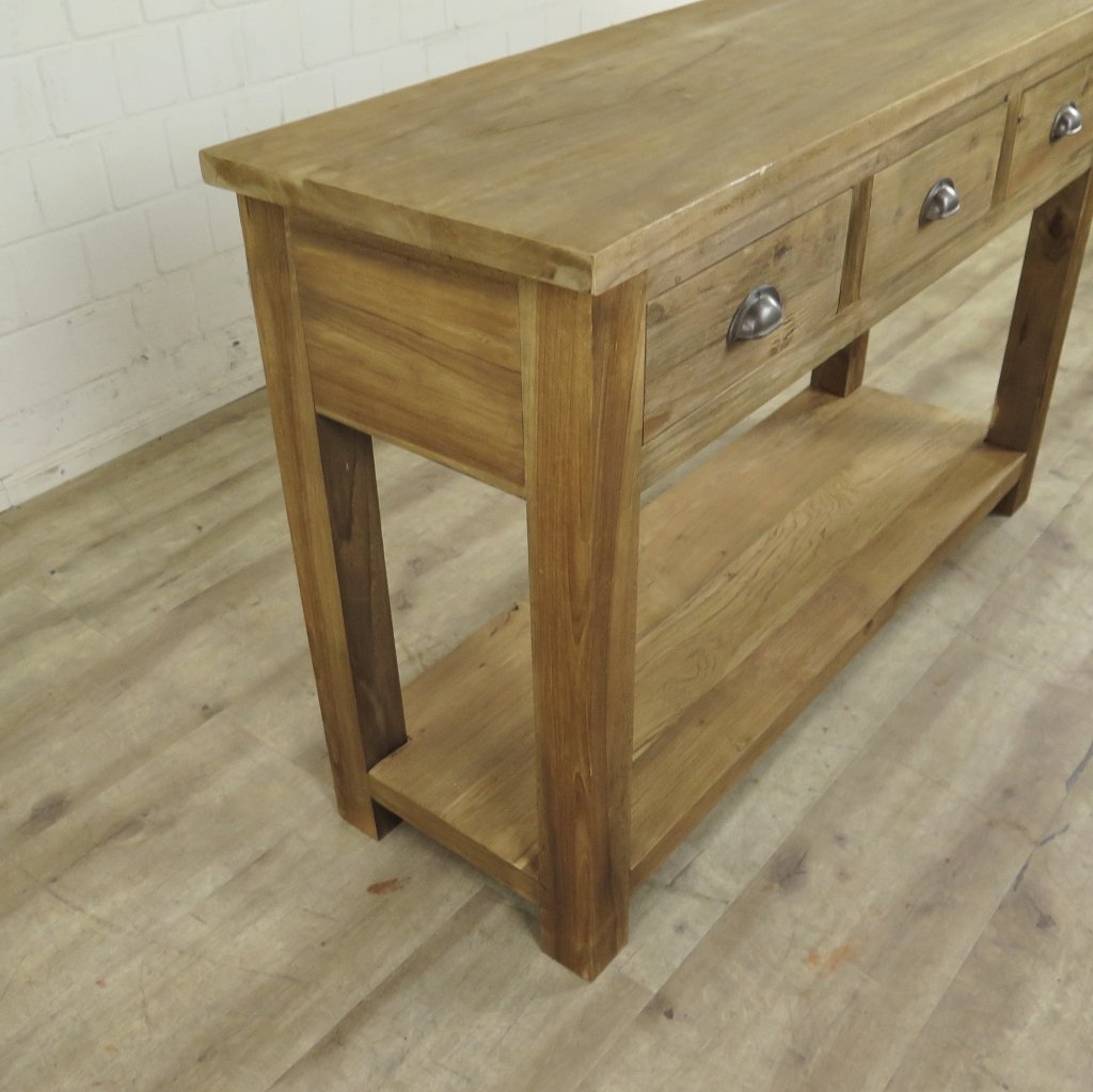 Wandtisch Sidetable Teakholz 1,20 m