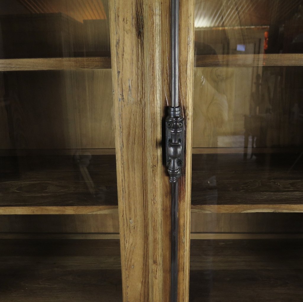 Vitrine Bücherschrank Teakholz 1,32 m