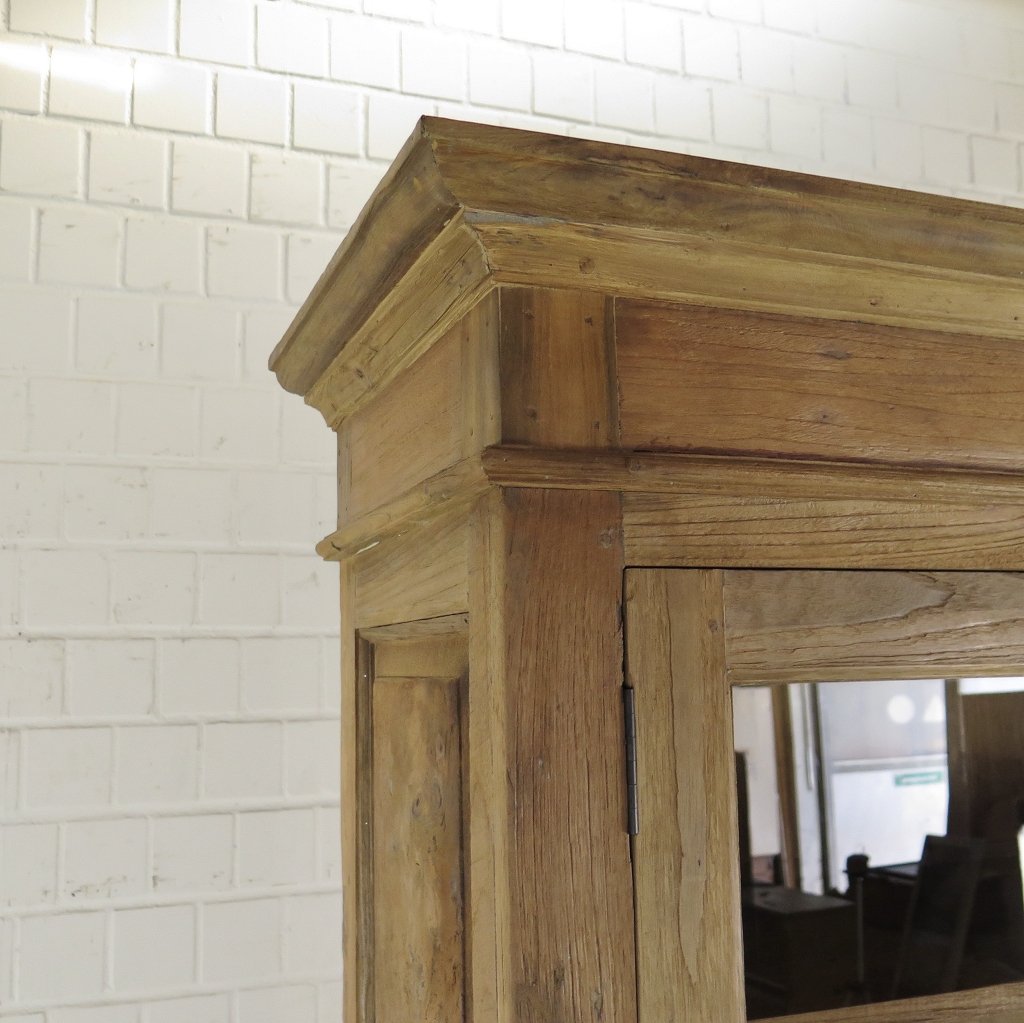 Vitrine Bücherschrank Teakholz 1,32 m