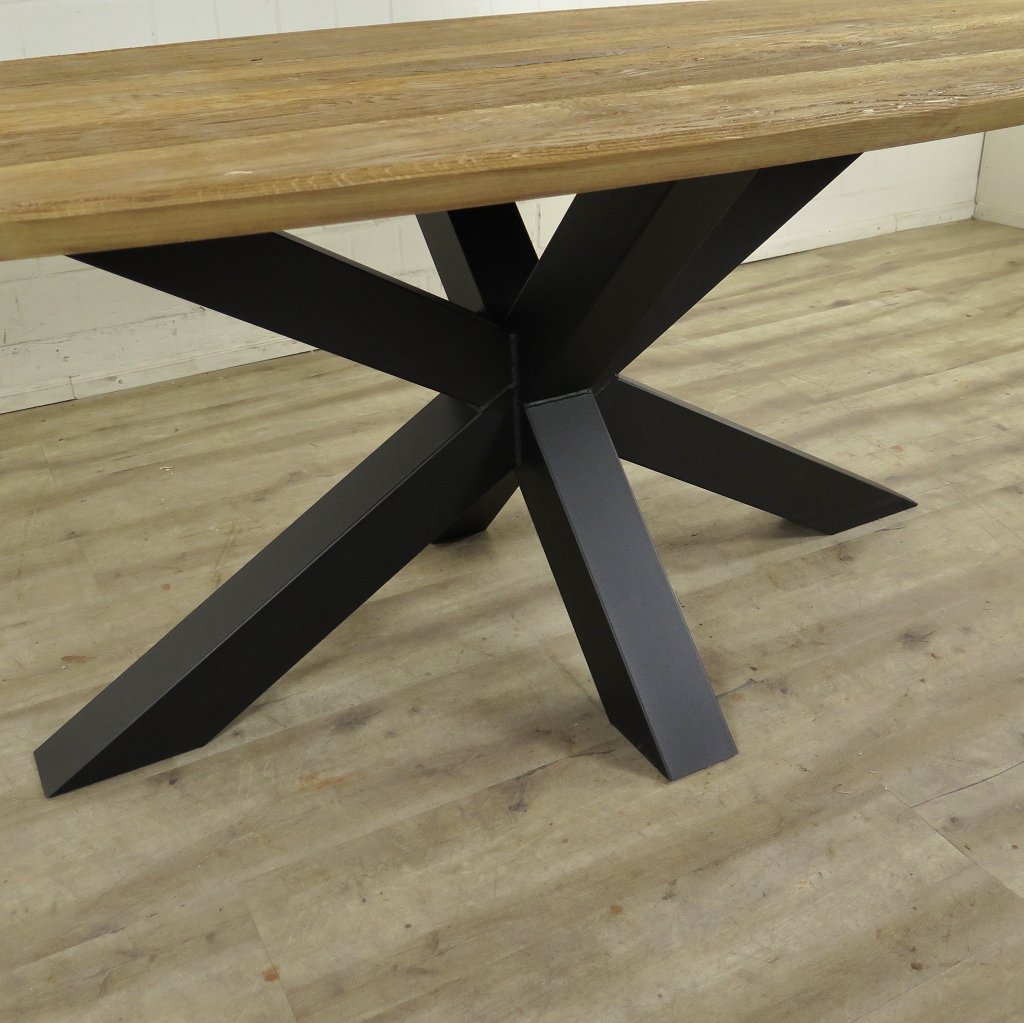 Esstisch Tisch Eiche Oval 2,50 m x 1,10 m