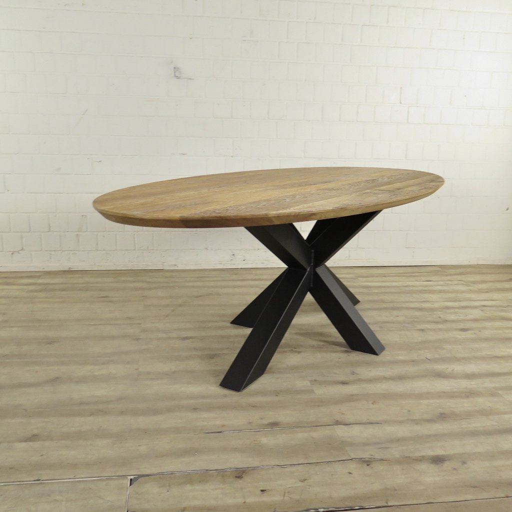 Esstisch Tisch Eiche Oval 2,50 m x 1,10 m