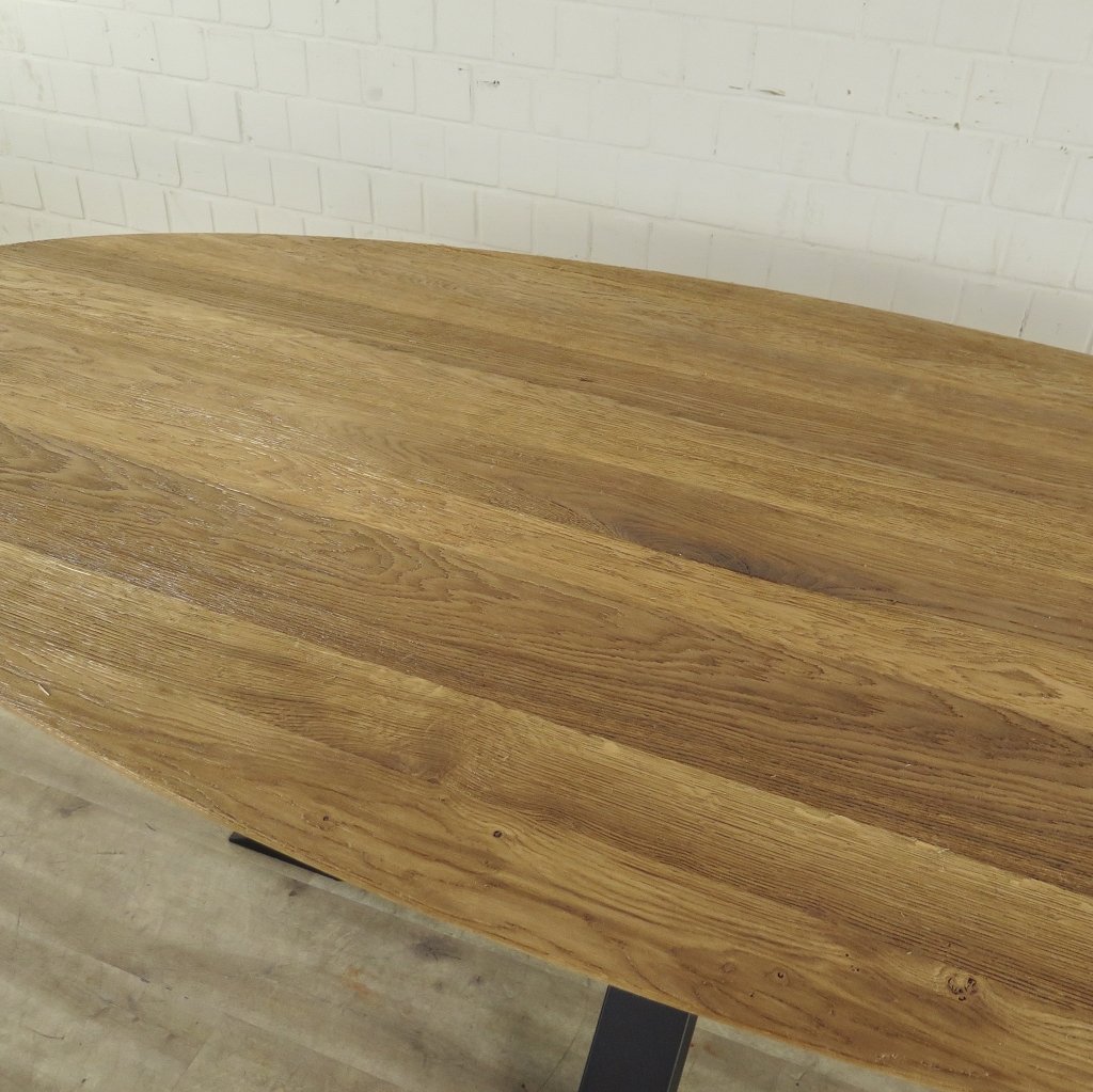 Esstisch Tisch Eiche Oval 2,50 m x 1,10 m