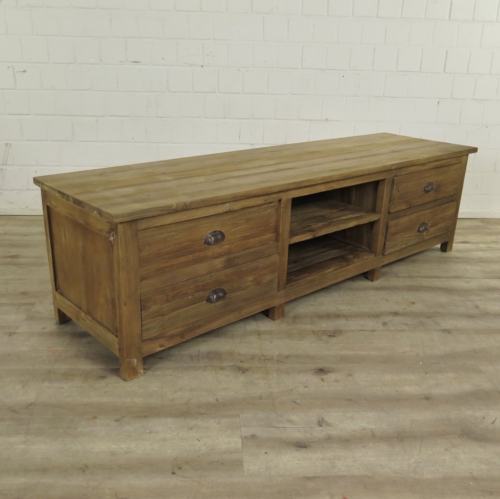 TV-Möbel Lowboard Sideboard Teakholz 1,80 m
