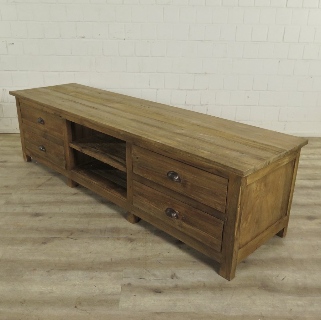 TV-Möbel Lowboard Sideboard Teakholz 1,80 m