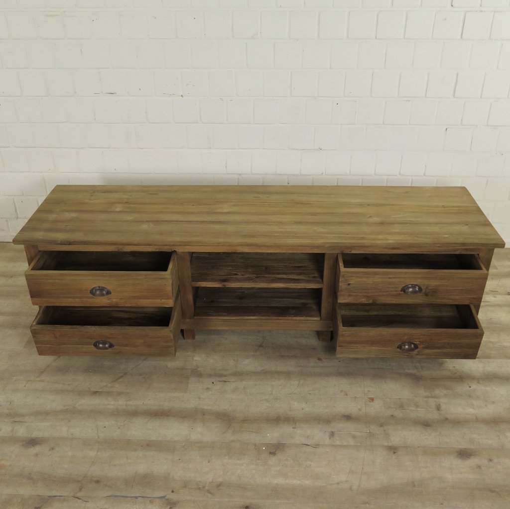 TV-Möbel Lowboard Sideboard Teakholz 1,80 m
