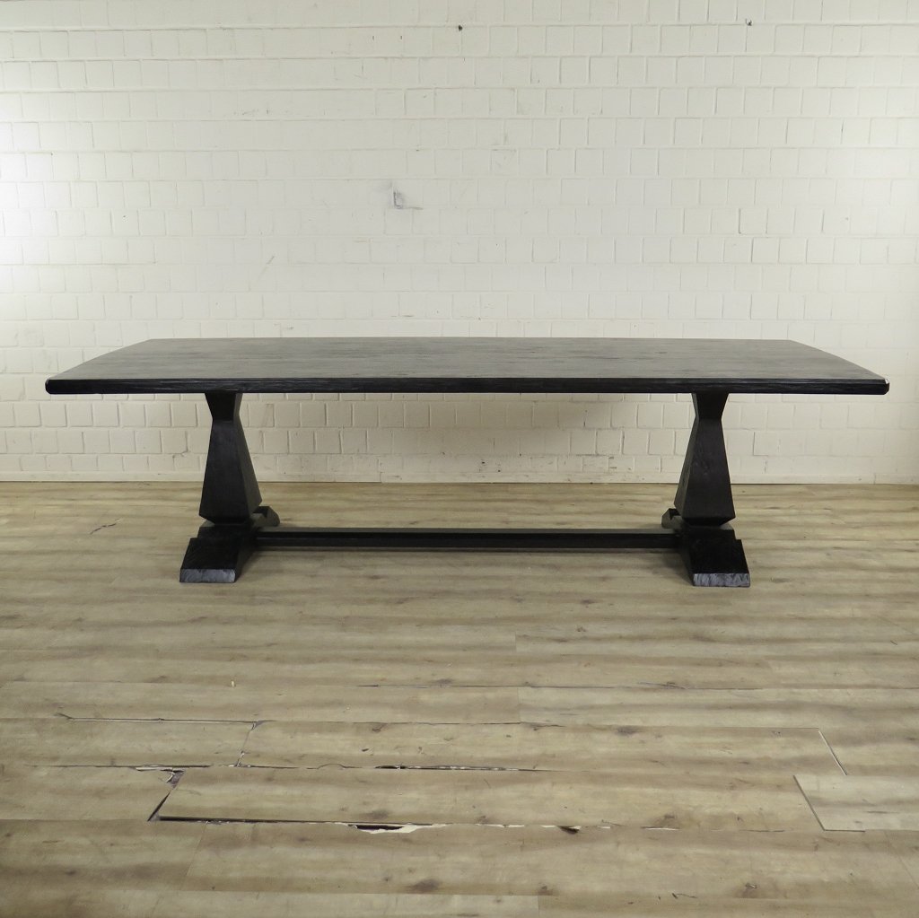 Esstisch Tisch Kiefer Schwarz 2,70 m x 1,09 m