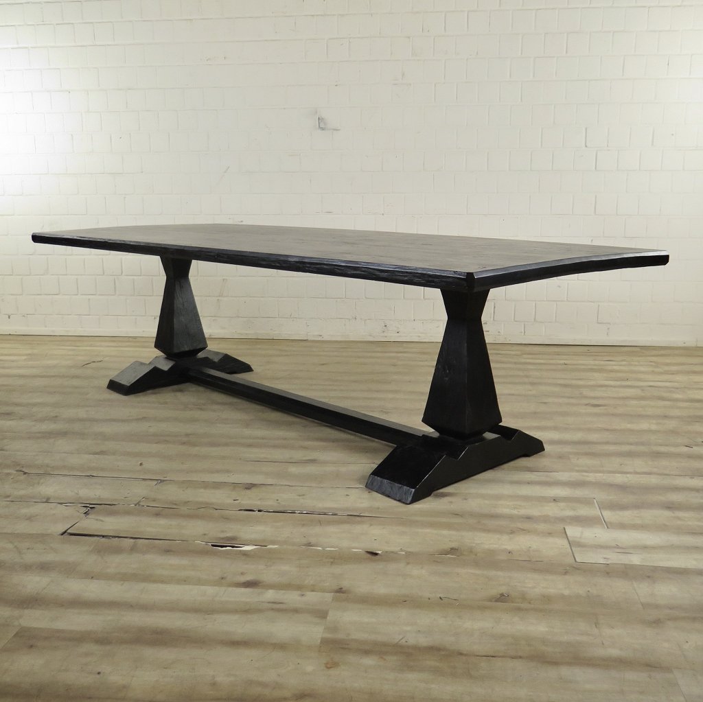 Esstisch Tisch Kiefer Schwarz 2,70 m x 1,09 m