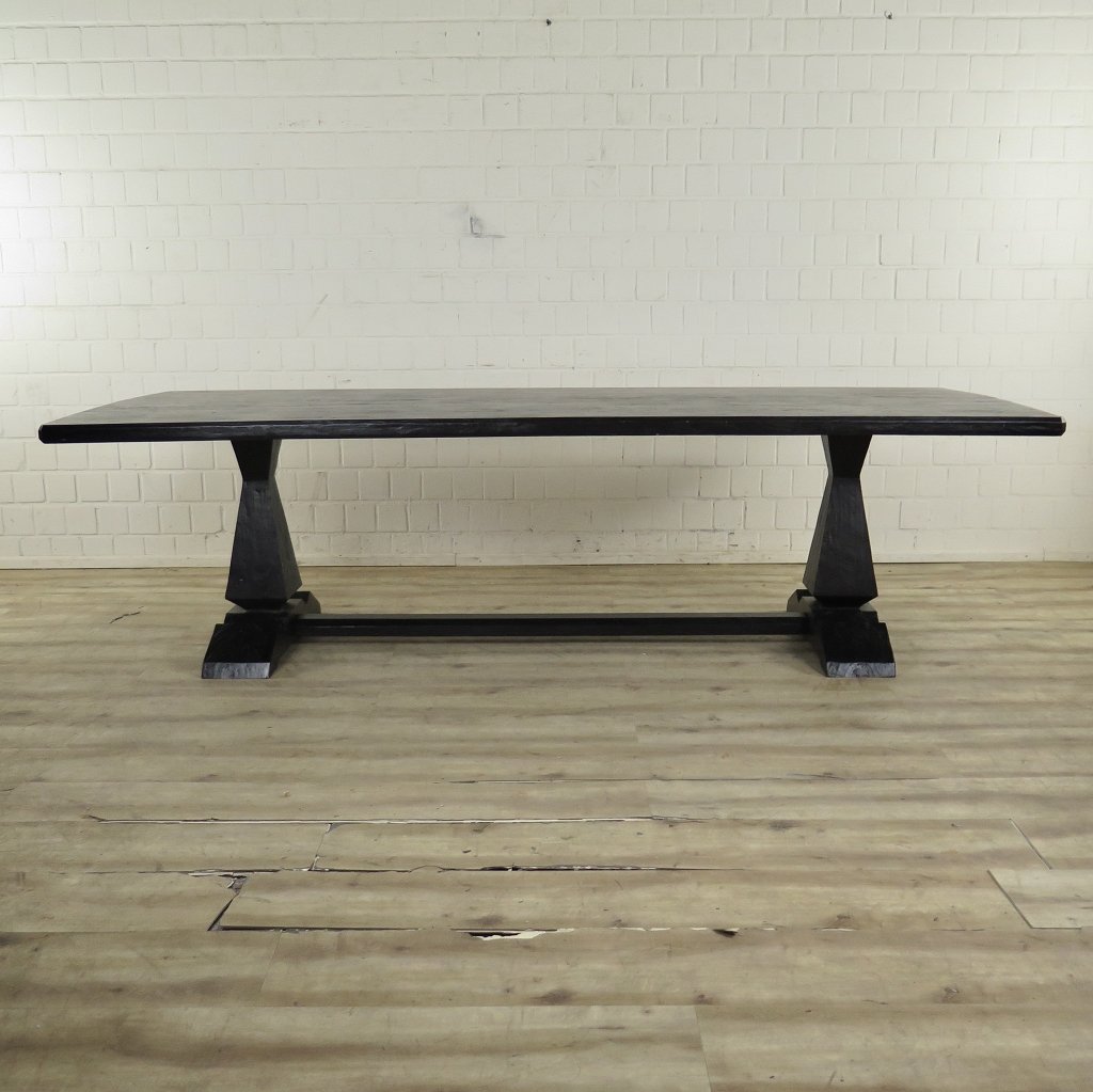 Esstisch Tisch Kiefer Schwarz 2,70 m x 1,09 m