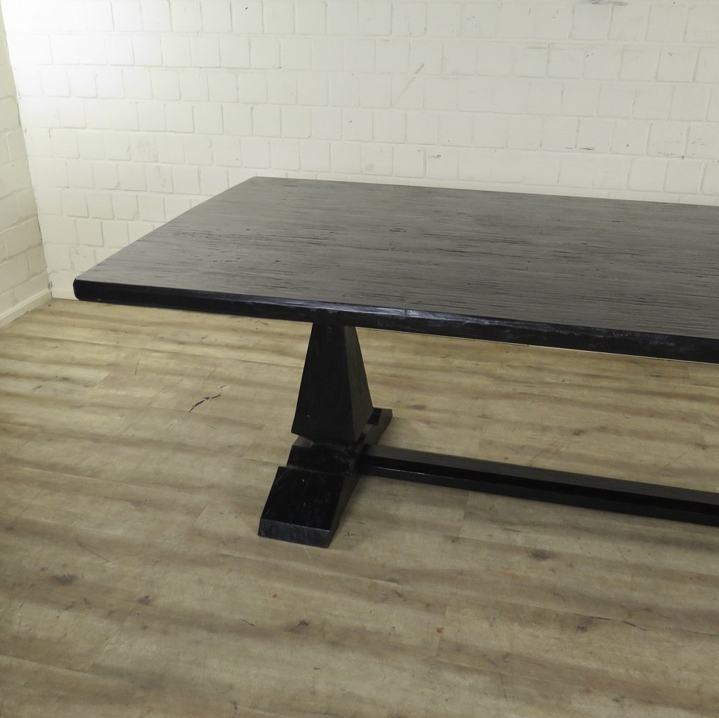 Esstisch Tisch Kiefer Schwarz 2,70 m x 1,09 m
