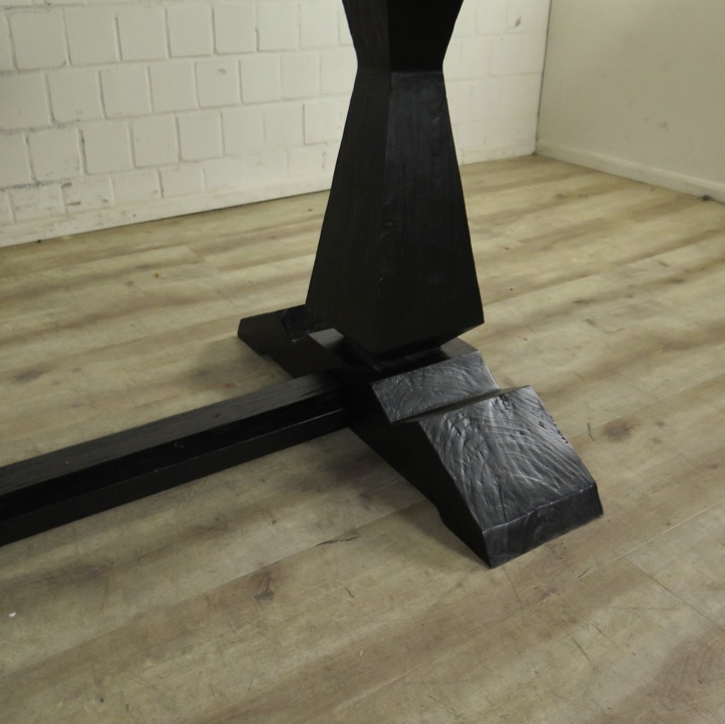 Esstisch Tisch Kiefer Schwarz 2,70 m x 1,09 m