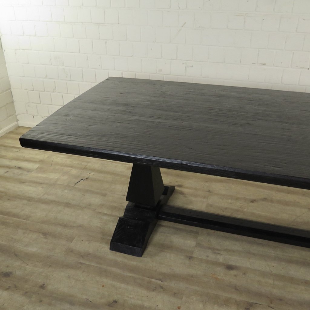 Esstisch Tisch Kiefer Schwarz 2,70 m x 1,09 m