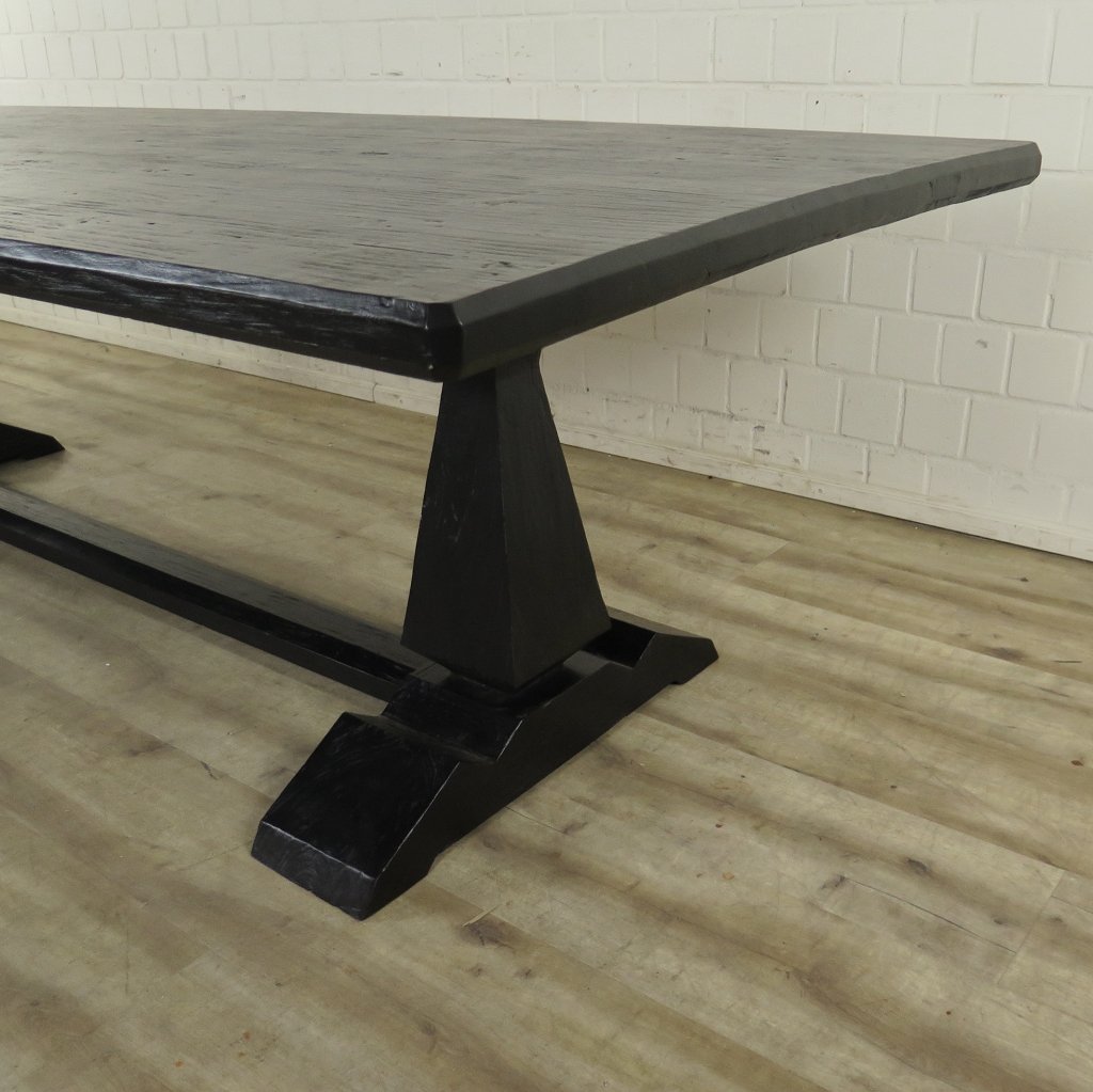 Esstisch Tisch Kiefer Schwarz 2,70 m x 1,09 m