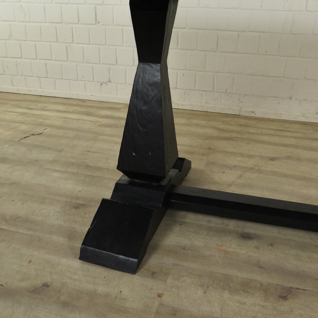 Esstisch Tisch Kiefer Schwarz 2,20 m x 1,05 m