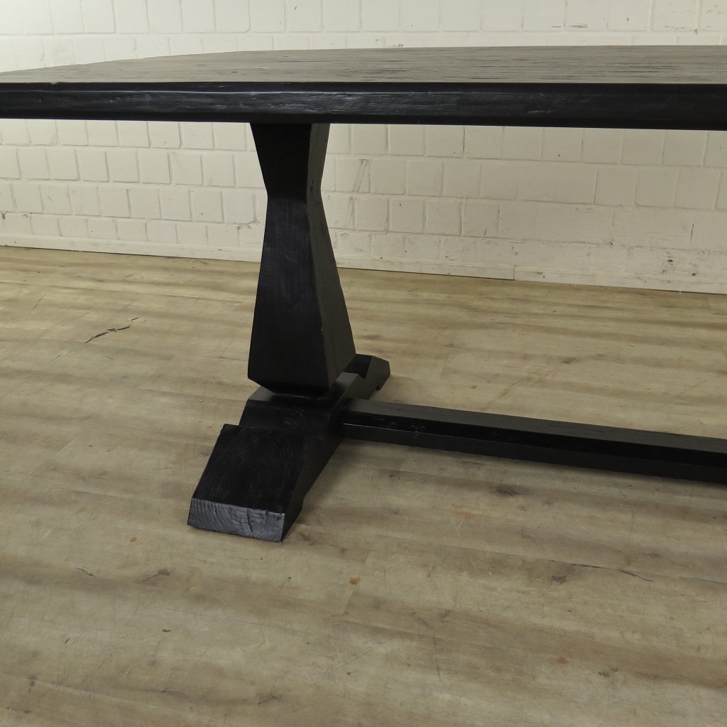 Esstisch Tisch Kiefer Schwarz 2,20 m x 1,05 m