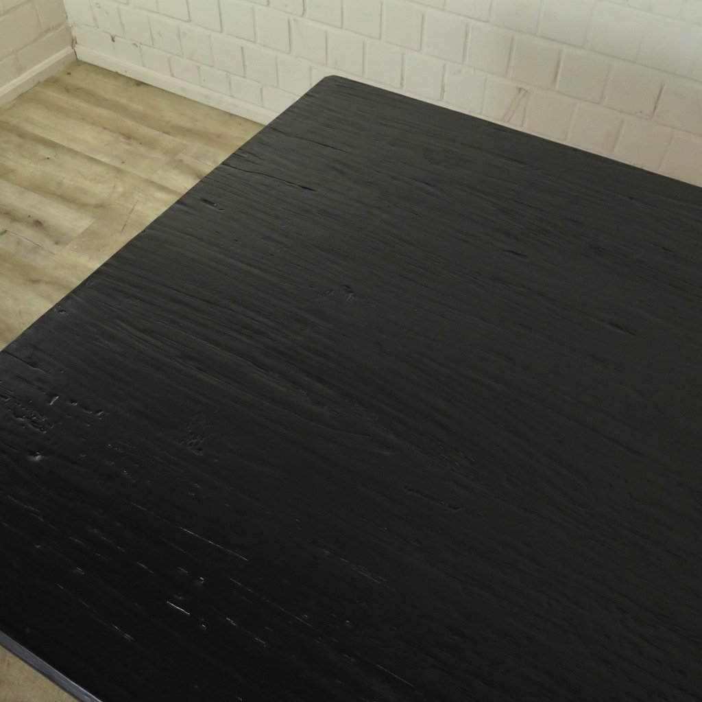 Esstisch Tisch Kiefer Schwarz 2,20 m x 1,05 m
