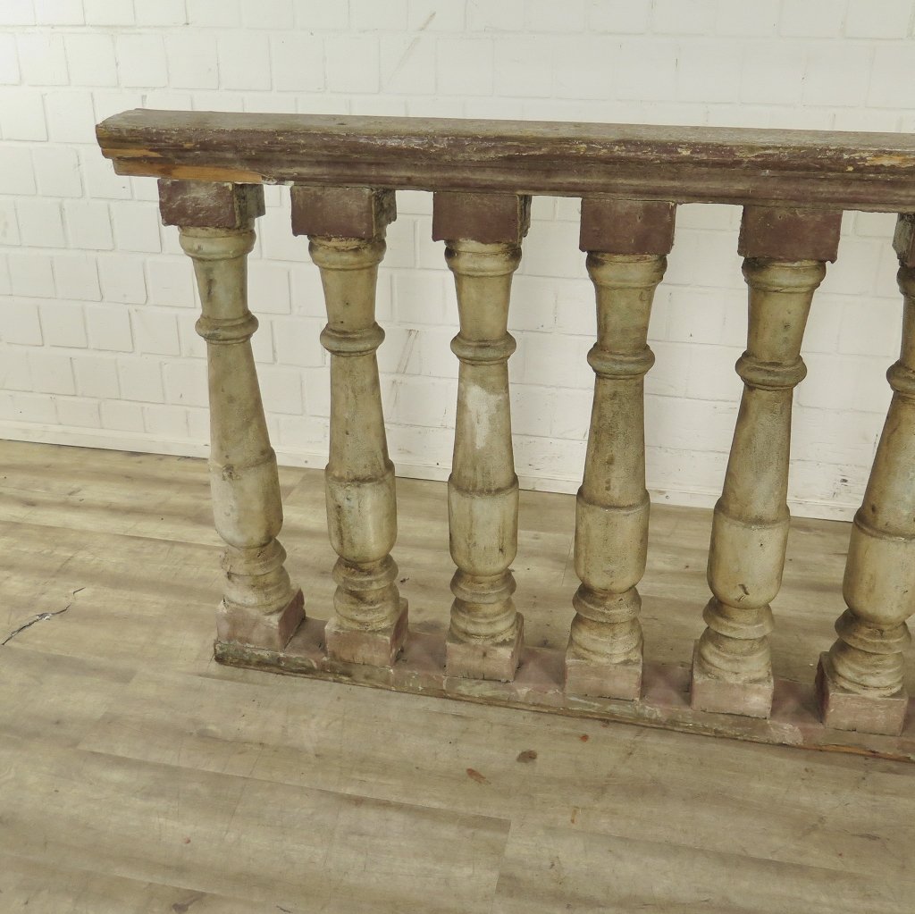 Balustrade 1,97 m Gründerzeit 1890 Kiefer