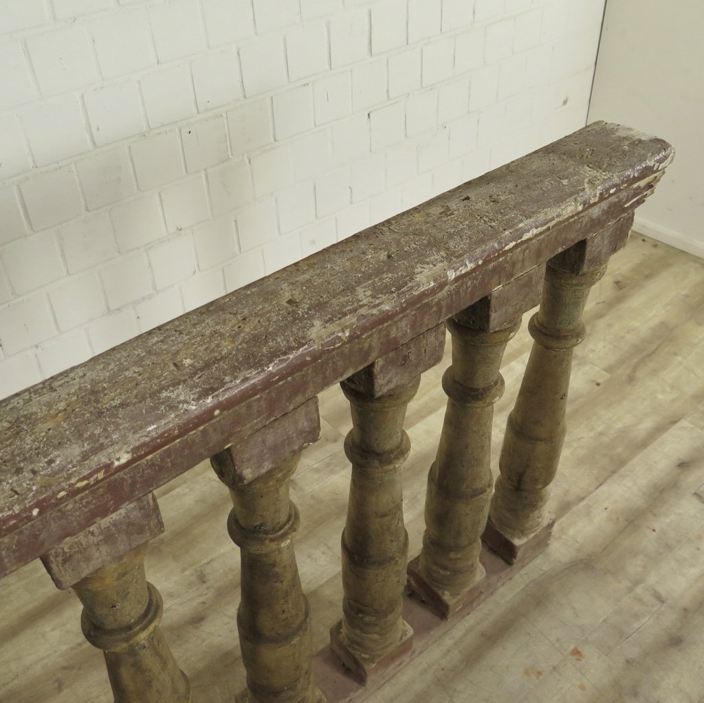 Balustrade 1,97 m Gründerzeit 1890 Kiefer