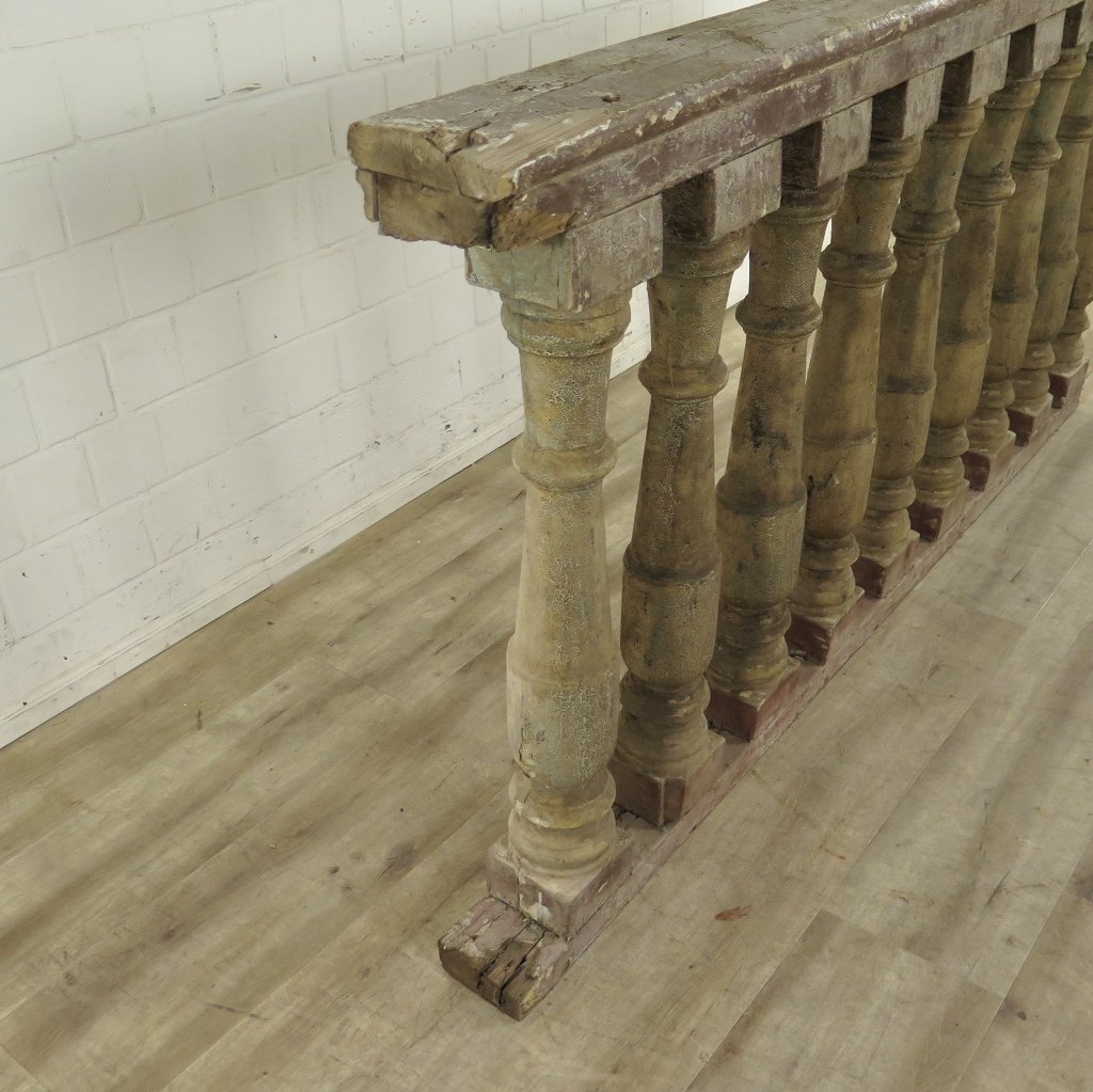 Balustrade 1,97 m Gründerzeit 1890 Kiefer