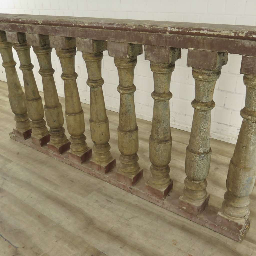 Balustrade 1,97 m Gründerzeit 1890 Kiefer