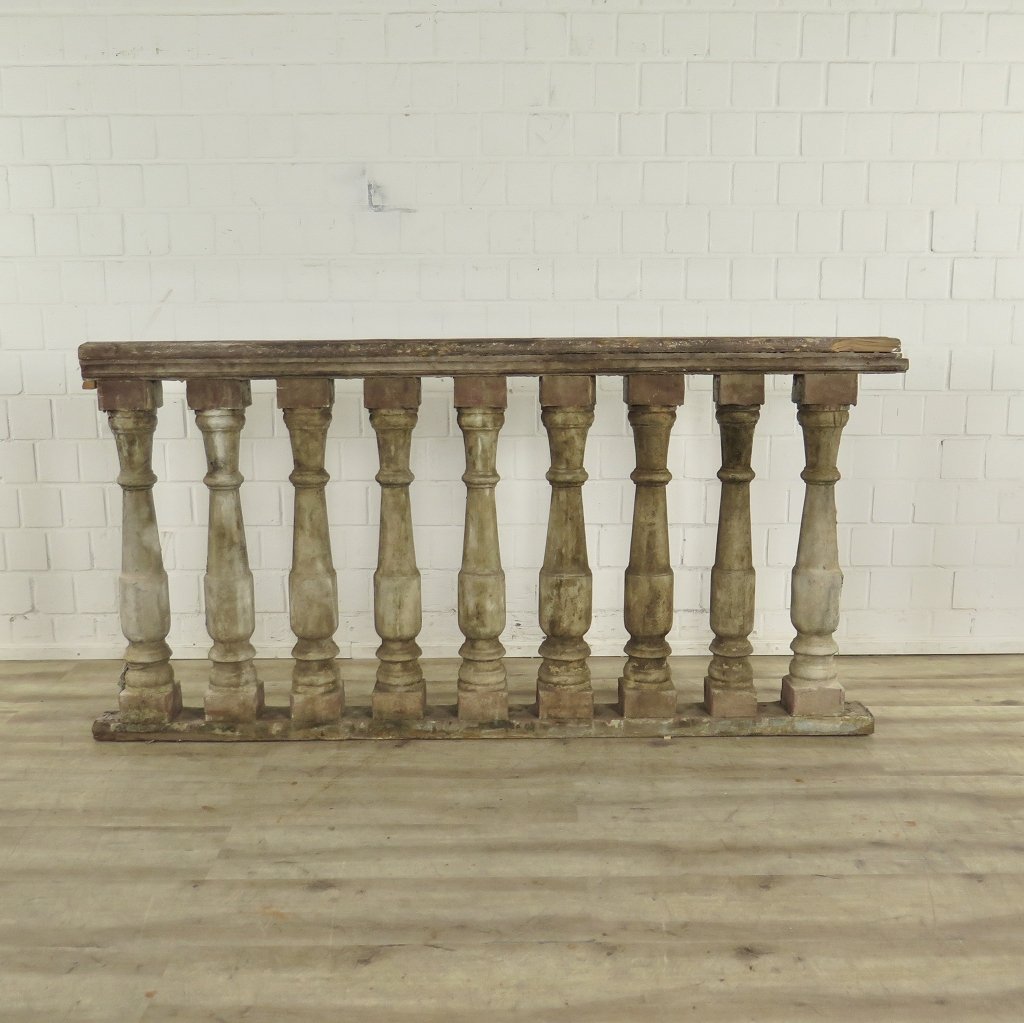 Balustrade 2,06 m Gründerzeit 1890 Kiefer
