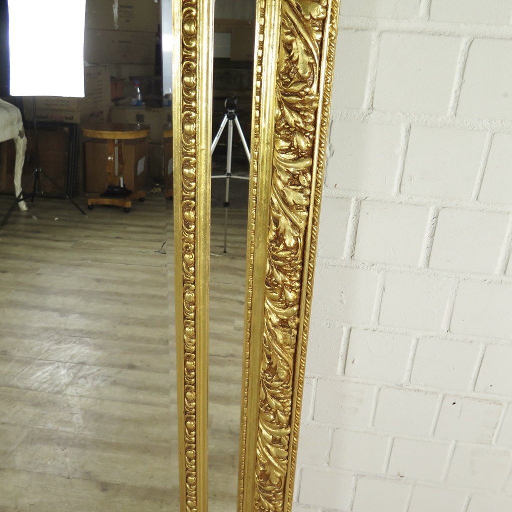 Spiegel Garderobenspiegel Barock Gold 1,10 m x 2,10 m