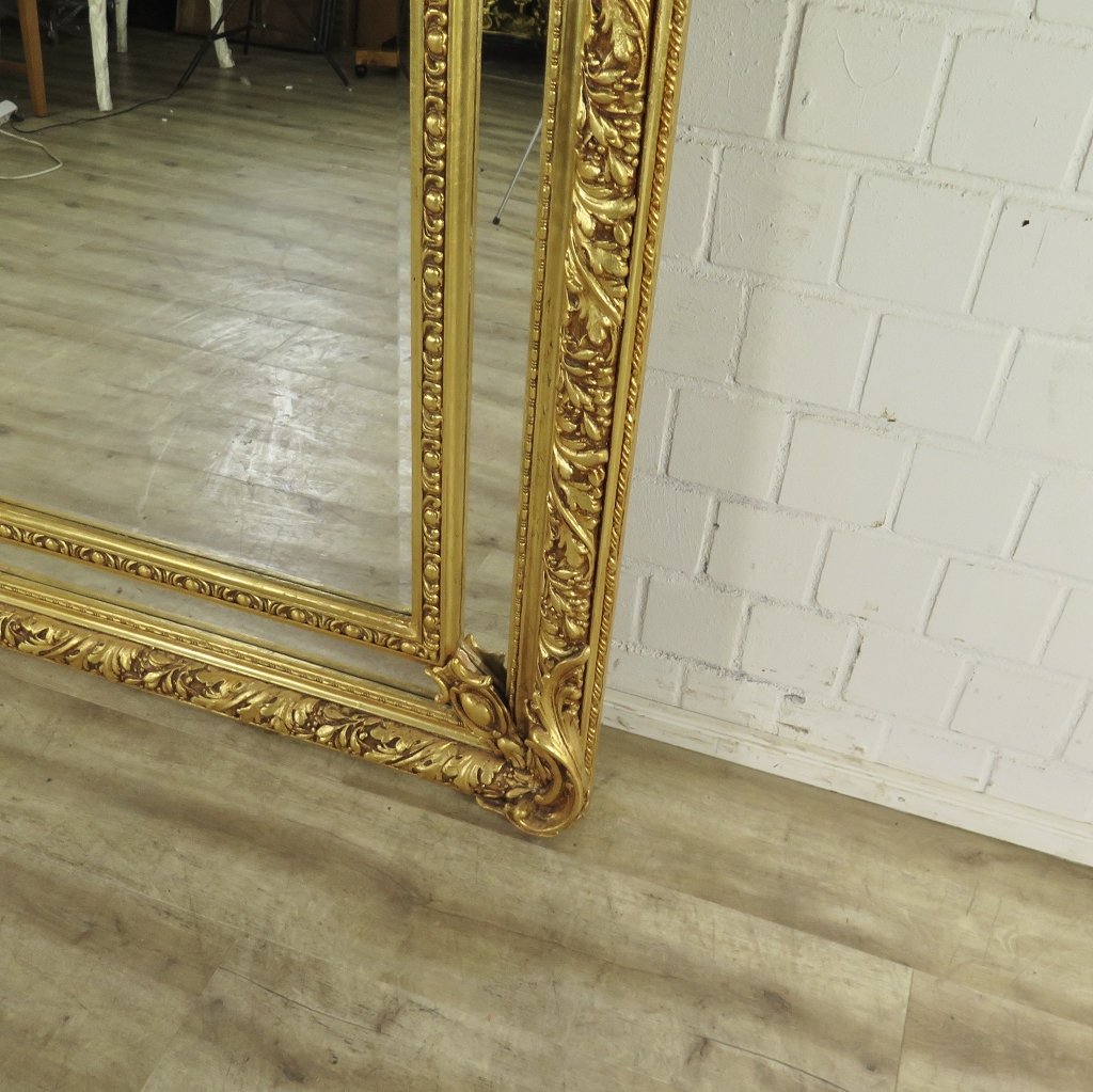 Spiegel Garderobenspiegel Barock Gold 1,10 m x 2,10 m