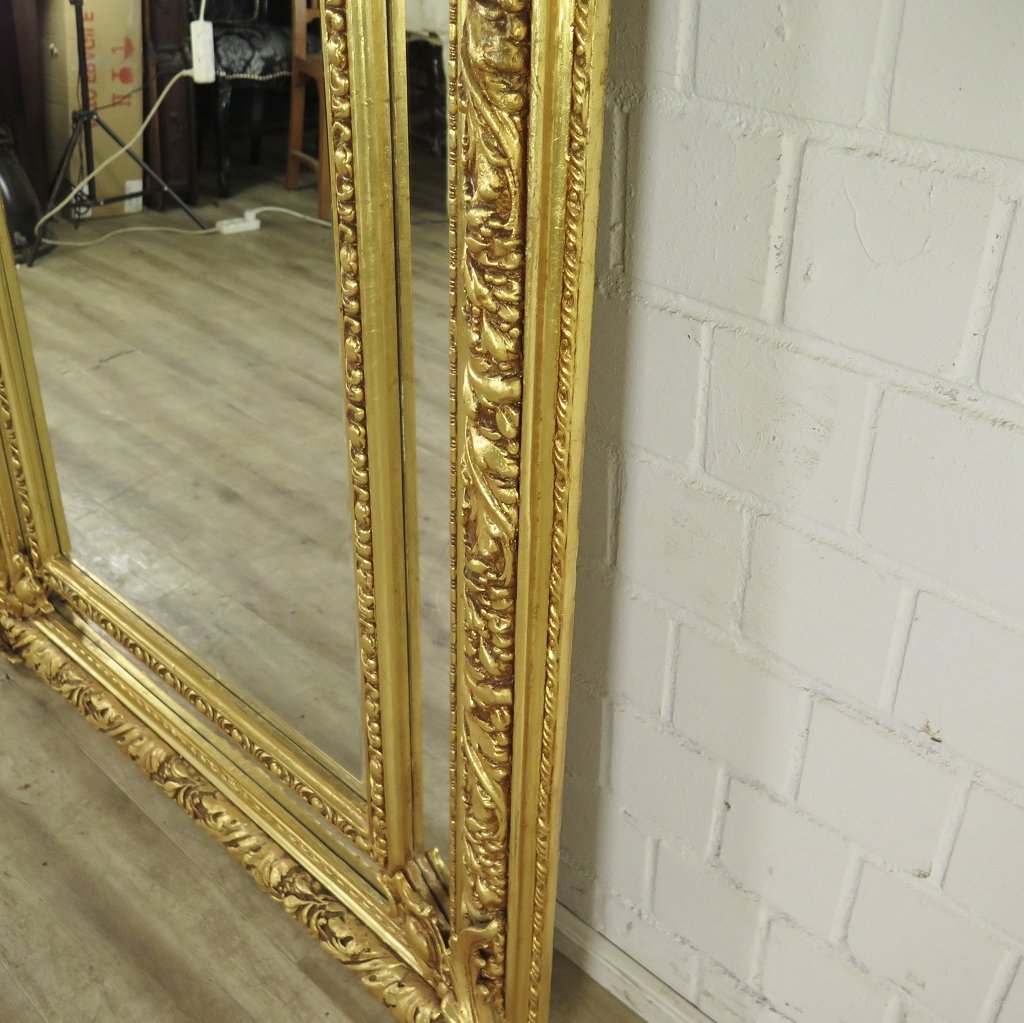 Spiegel Garderobenspiegel Barock Gold 1,10 m x 2,10 m