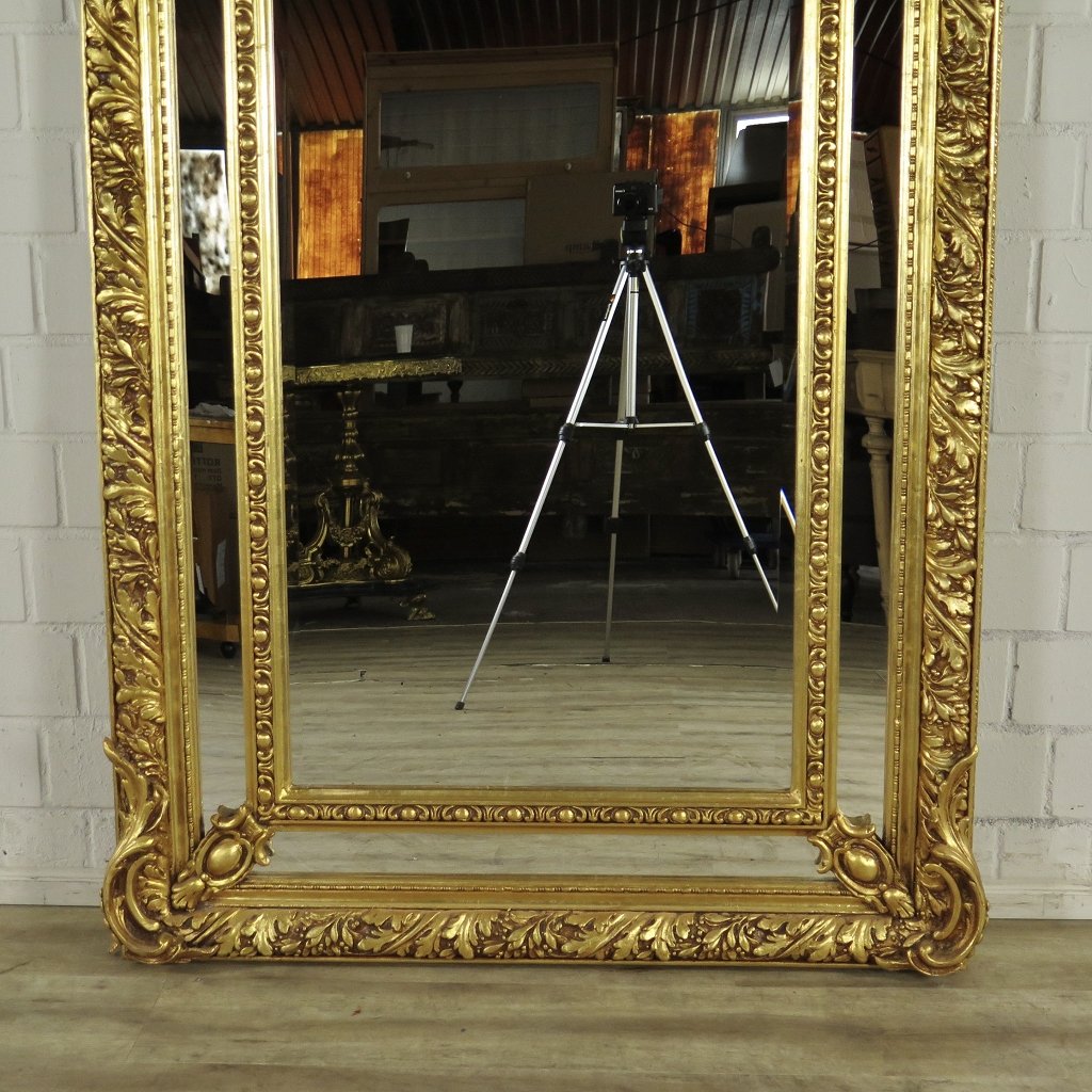 Spiegel Garderobenspiegel Barock Gold 1,10 m x 2,10 m