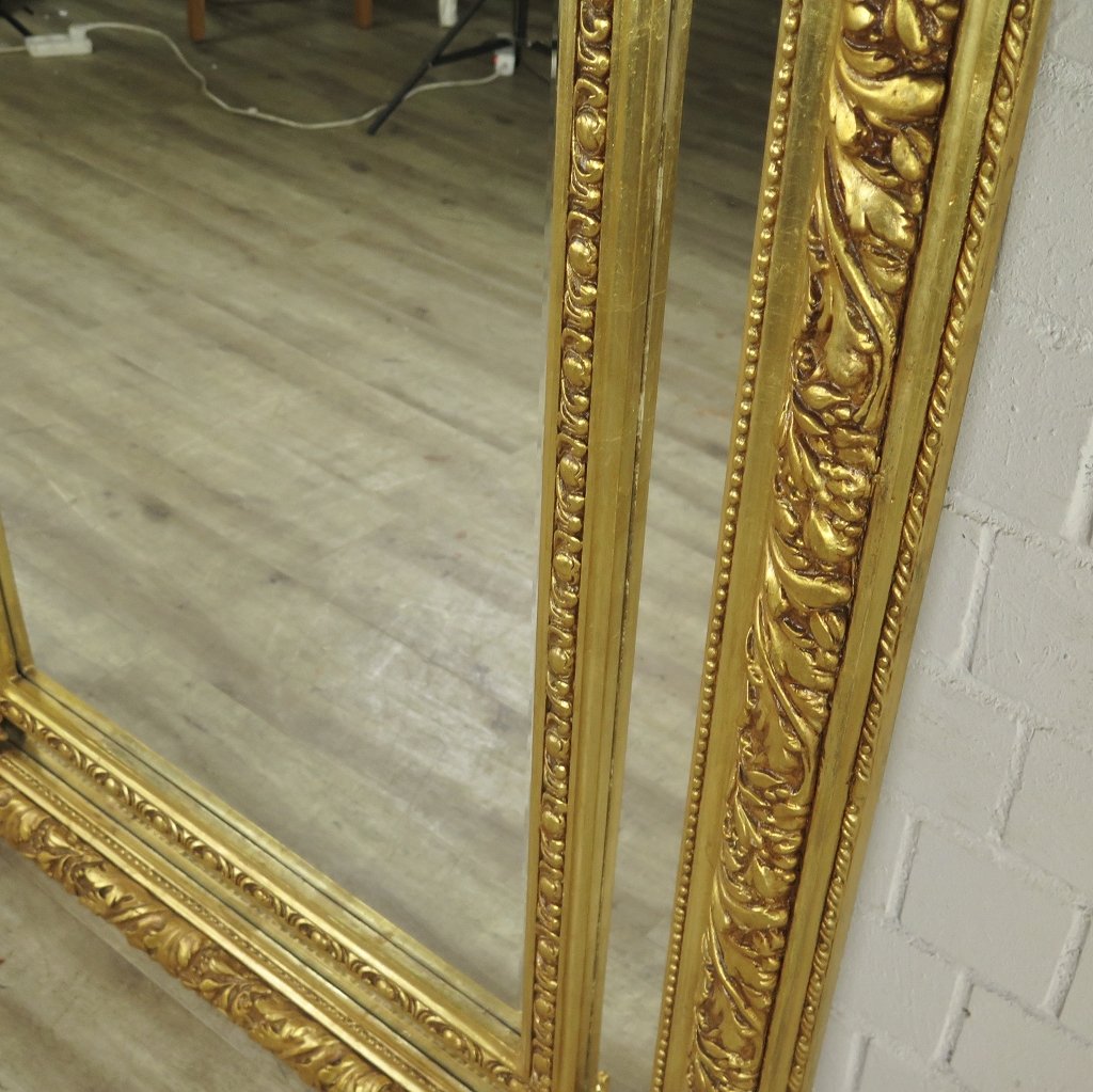 Spiegel Garderobenspiegel Barock Gold 1,10 m x 2,13 m