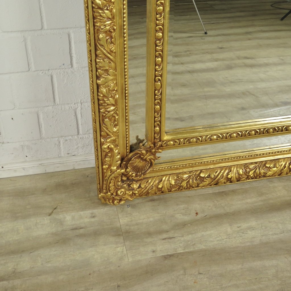 Spiegel Garderobenspiegel Barock Gold 1,10 m x 2,13 m