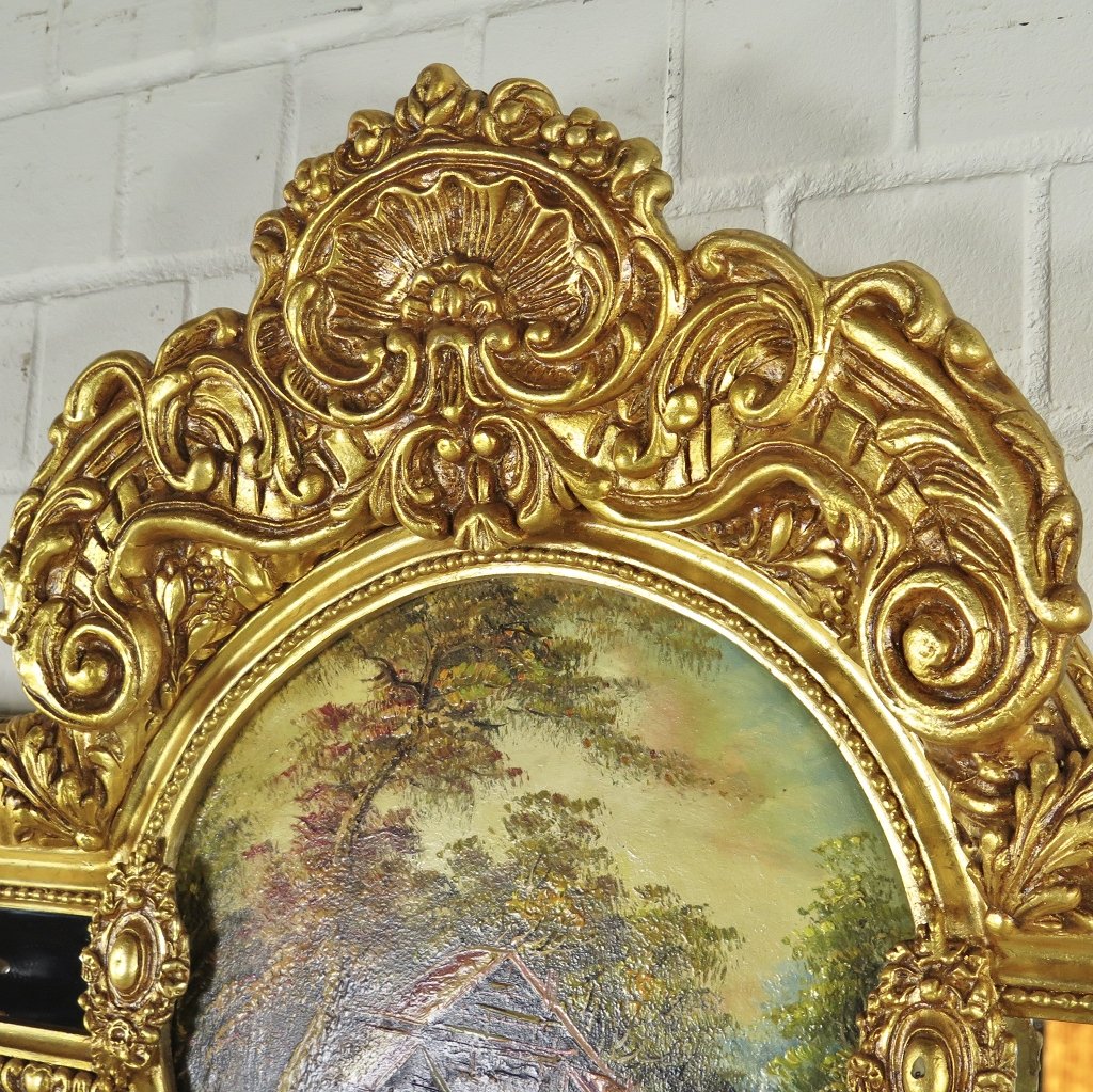 Spiegel Garderobenspiegel Barock Gold 1,10 m x 2,13 m