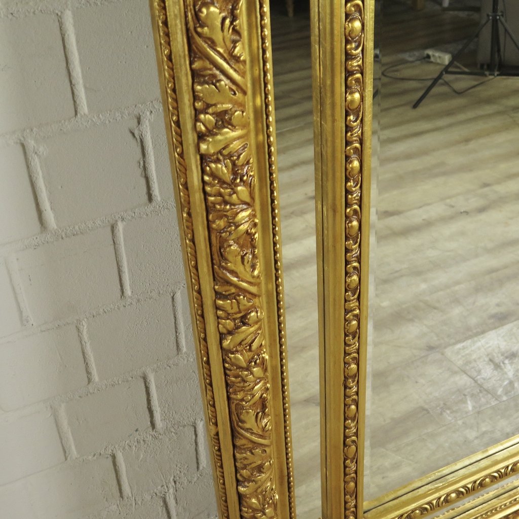 Spiegel Garderobenspiegel Barock Gold 1,10 m x 2,13 m