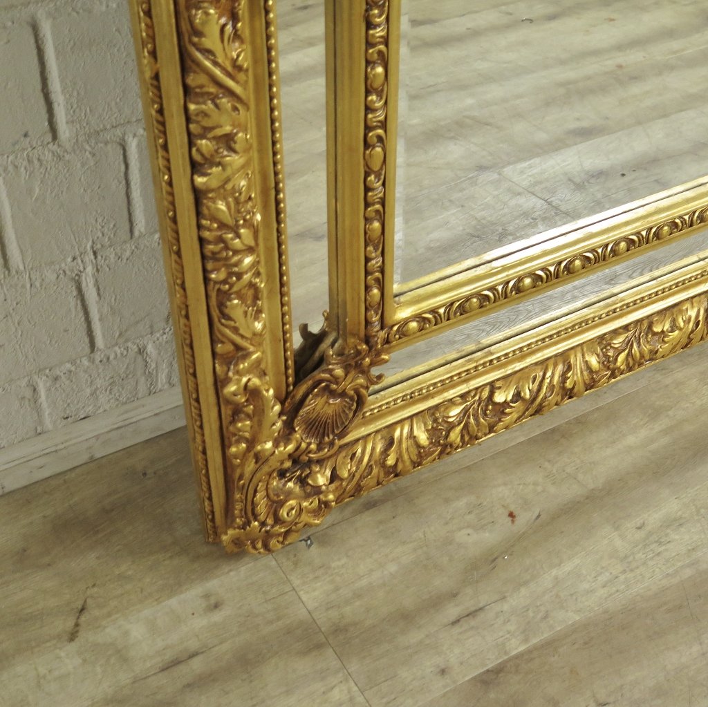 Spiegel Garderobenspiegel Barock Gold 1,10 m x 2,13 m