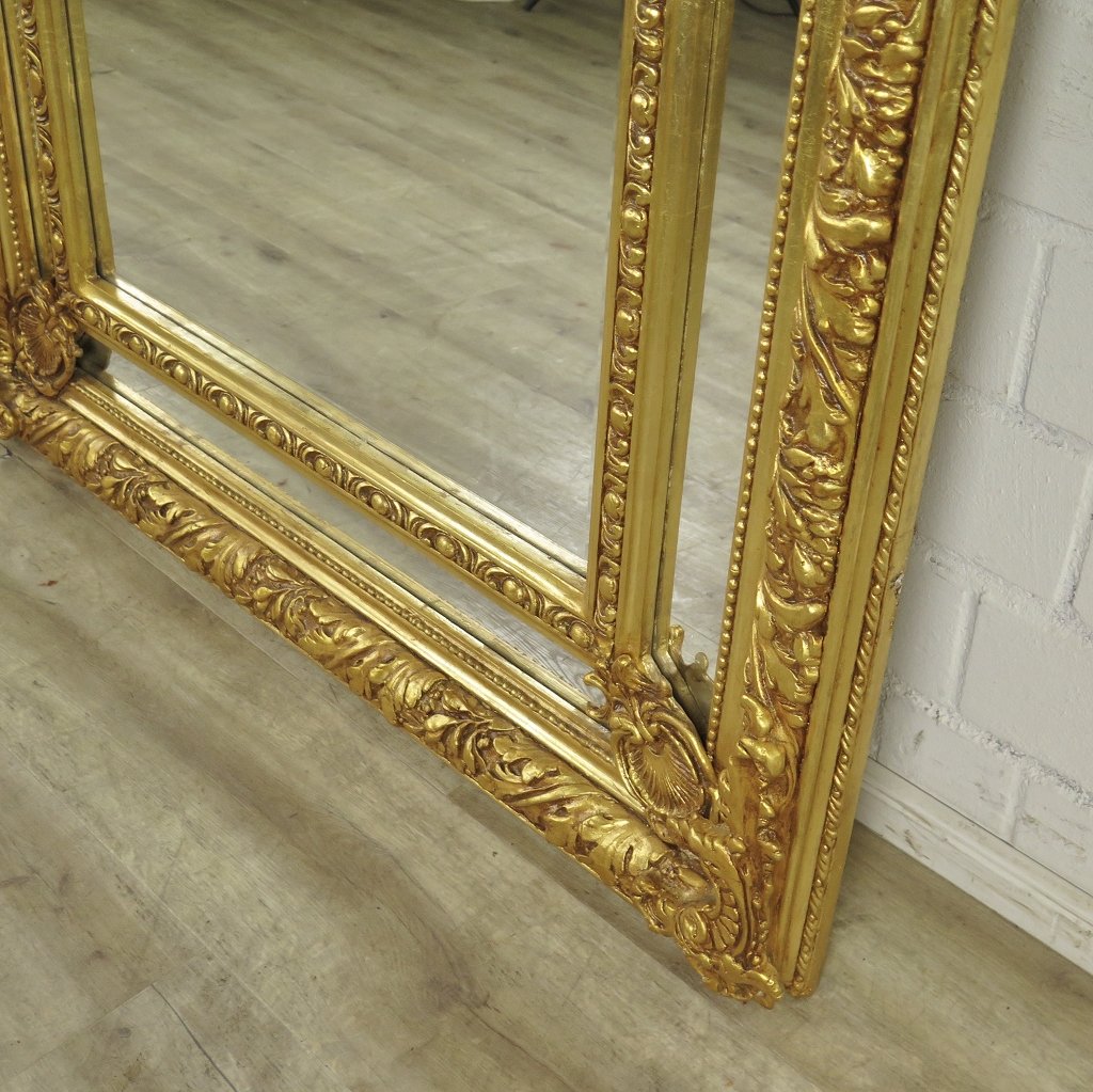 Spiegel Garderobenspiegel Barock Gold 1,10 m x 2,13 m