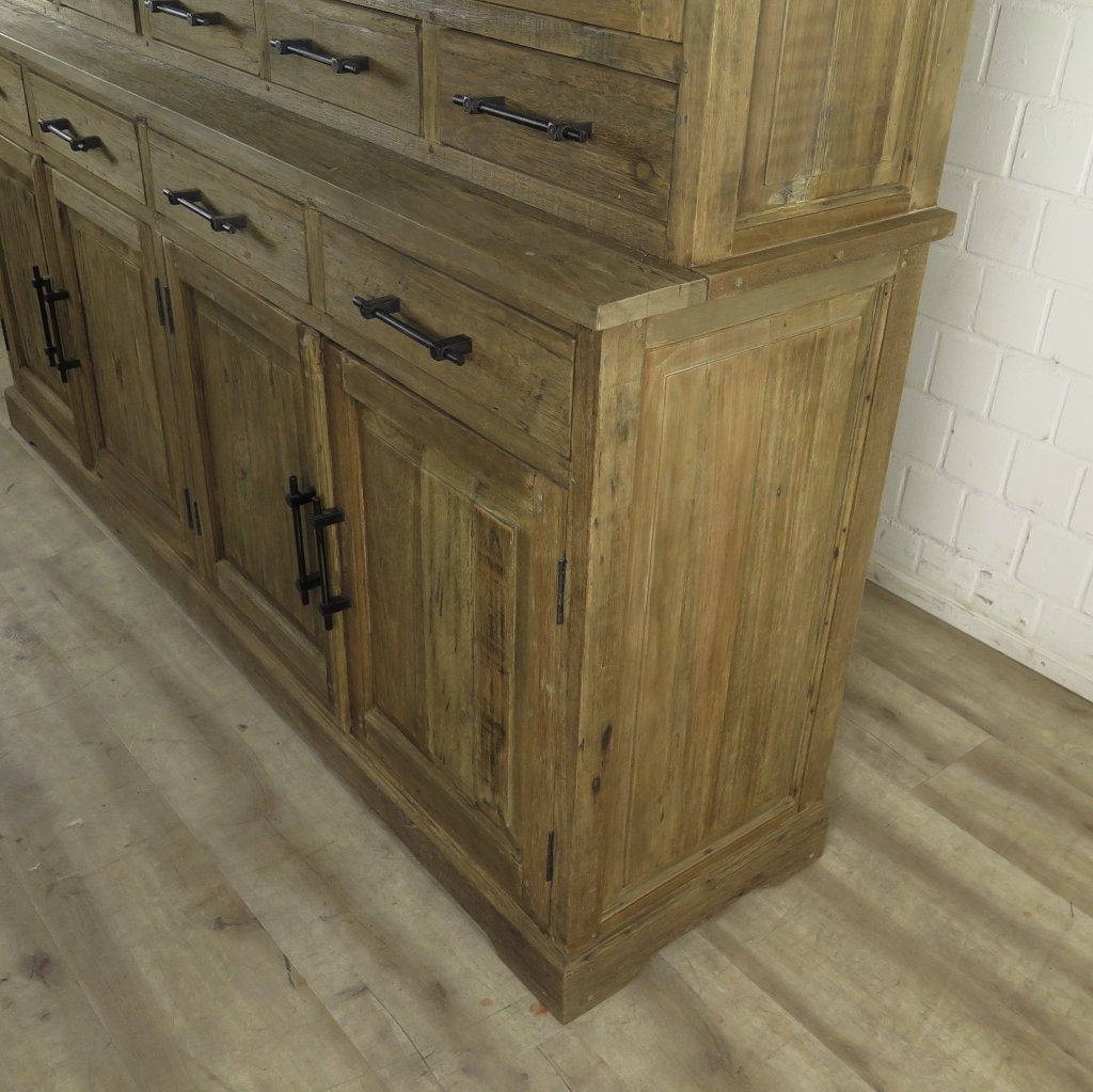 Vitrine Bücherschrank Teakholz 2,12 m