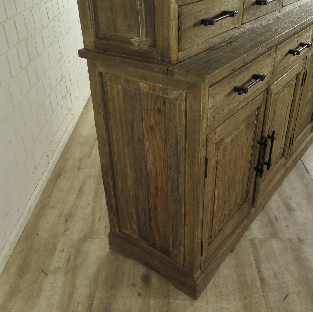 Vitrine Bücherschrank Teakholz 2,12 m