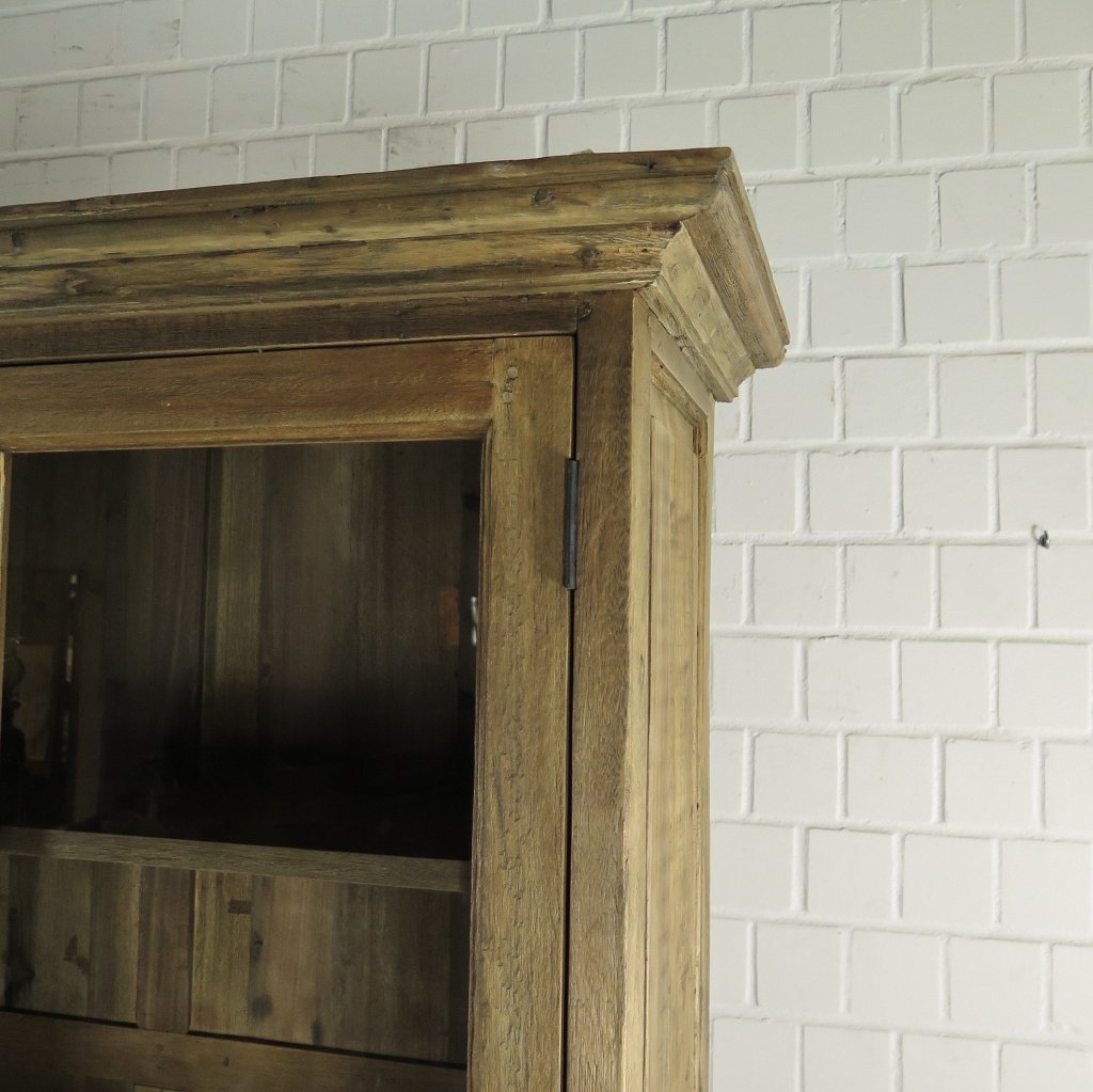 Vitrine Bücherschrank Teakholz 2,12 m