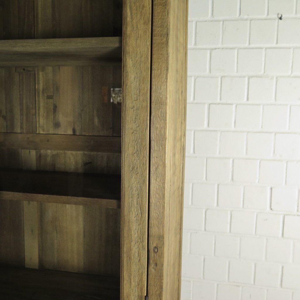 Vitrine Bücherschrank Teakholz 2,12 m