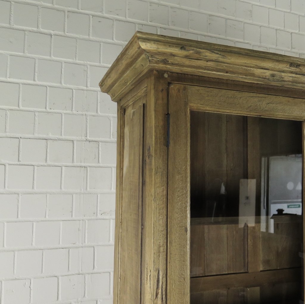 Vitrine Bücherschrank Teakholz 2,12 m