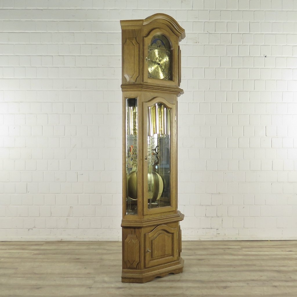 Willi Schmalz Standuhr Eckstanduhr Uhr Eiche Westminster