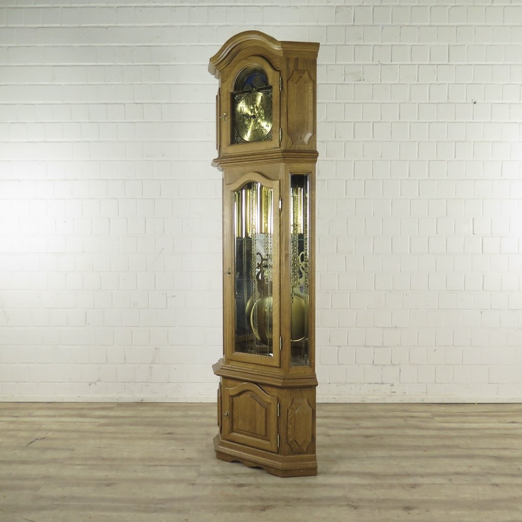 Willi Schmalz Standuhr Eckstanduhr Uhr Eiche Westminster
