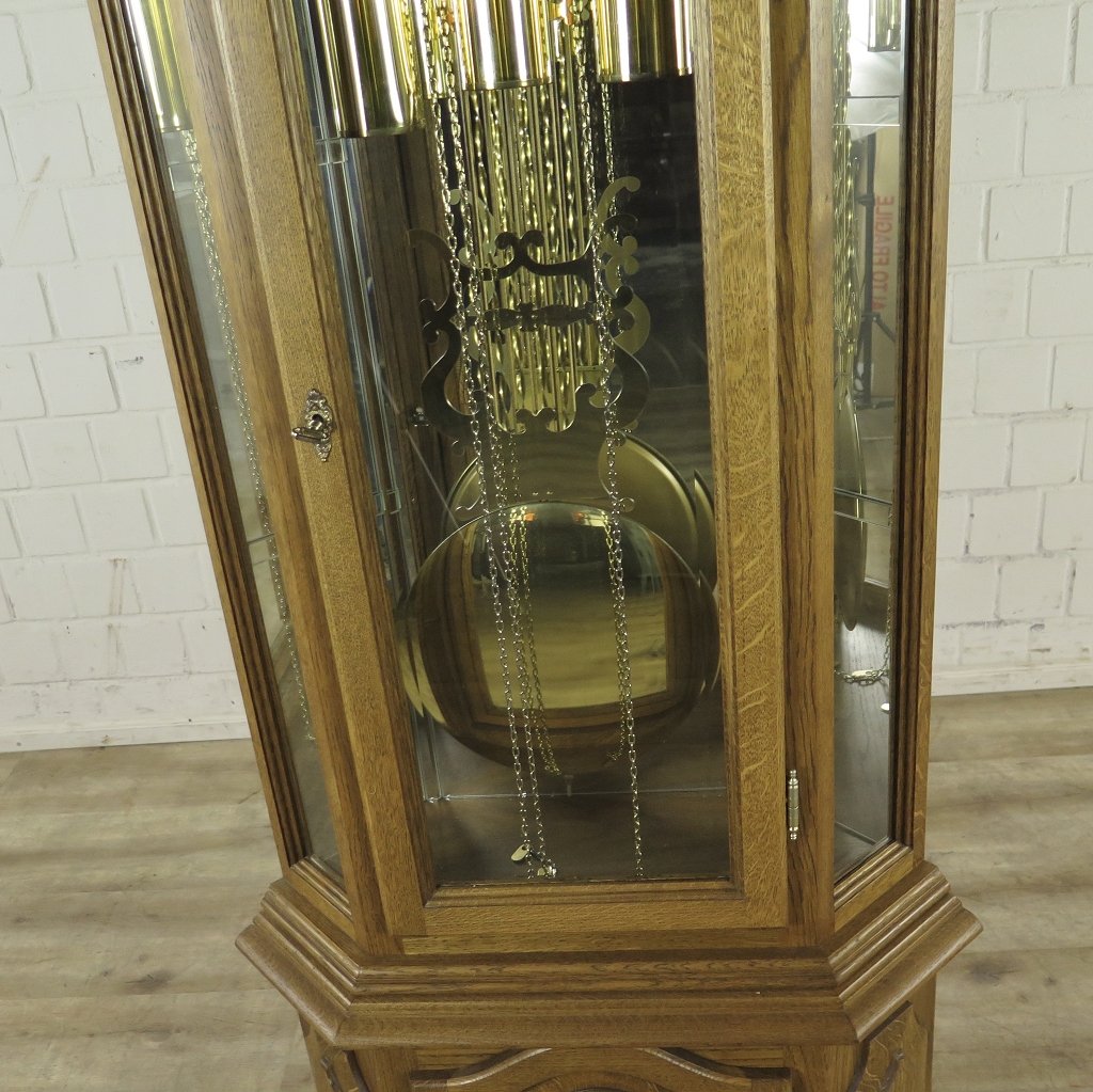 Willi Schmalz Standuhr Eckstanduhr Uhr Eiche Westminster