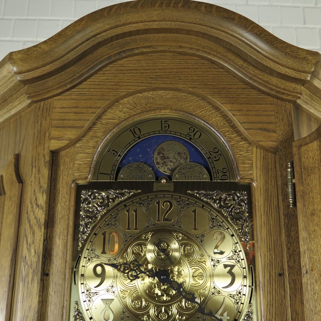 Willi Schmalz Standuhr Eckstanduhr Uhr Eiche Westminster