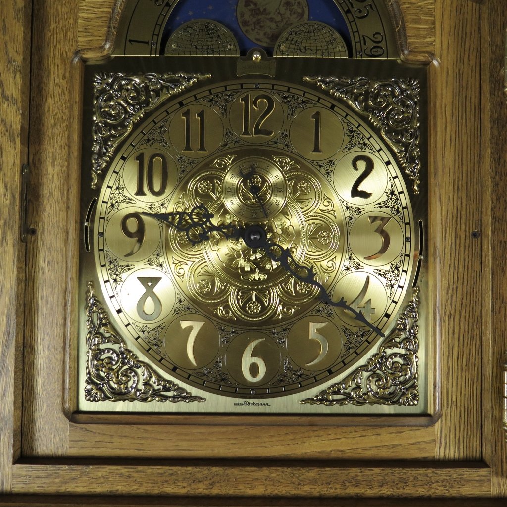 Willi Schmalz Standuhr Eckstanduhr Uhr Eiche Westminster