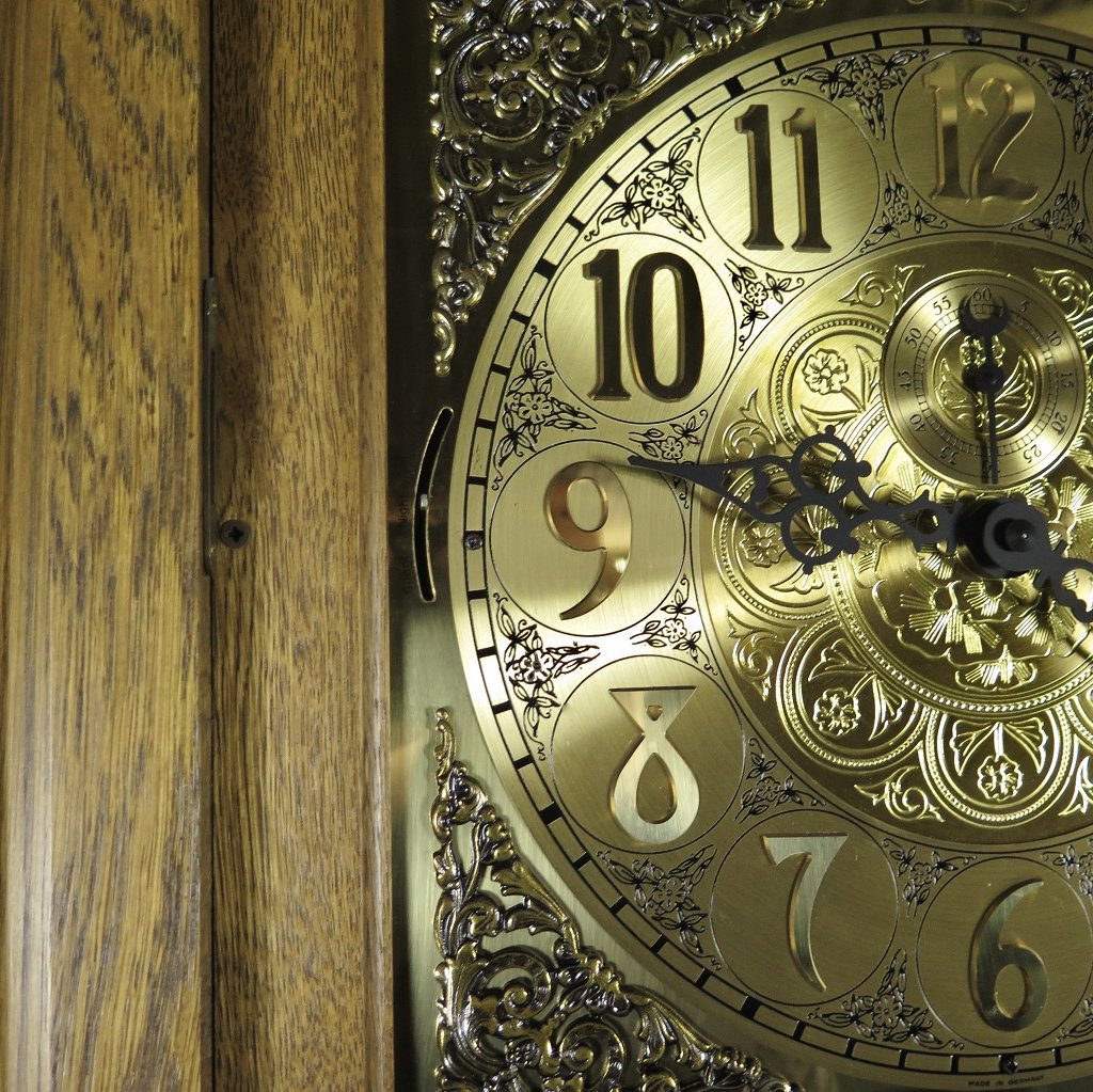 Willi Schmalz Standuhr Eckstanduhr Uhr Eiche Westminster