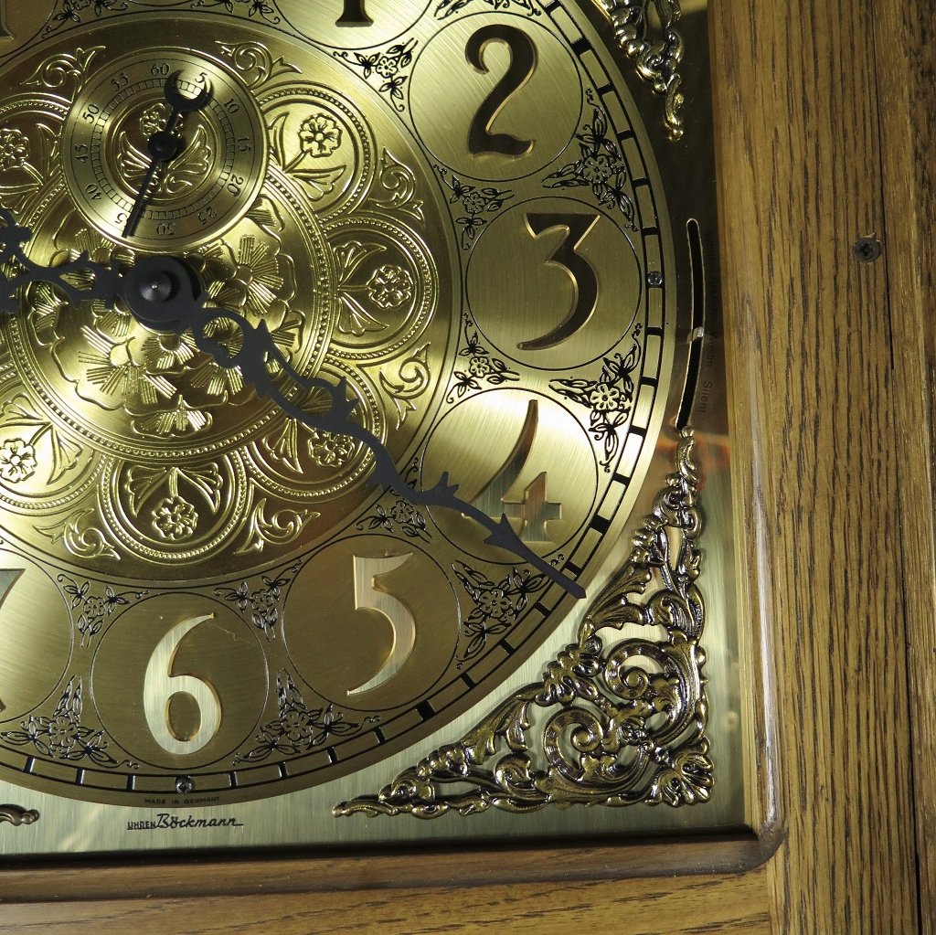 Willi Schmalz Standuhr Eckstanduhr Uhr Eiche Westminster