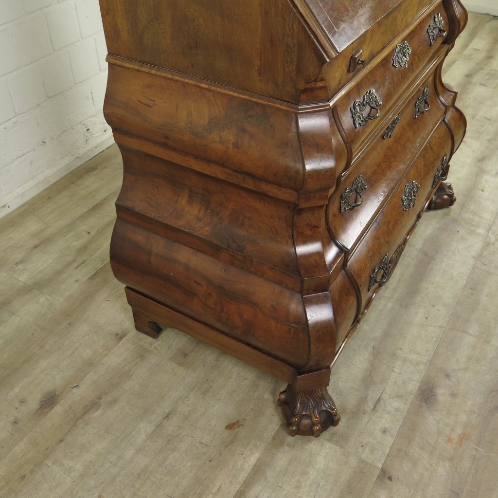 Schreibtisch Sekretär Barock 1780 Nussbaum