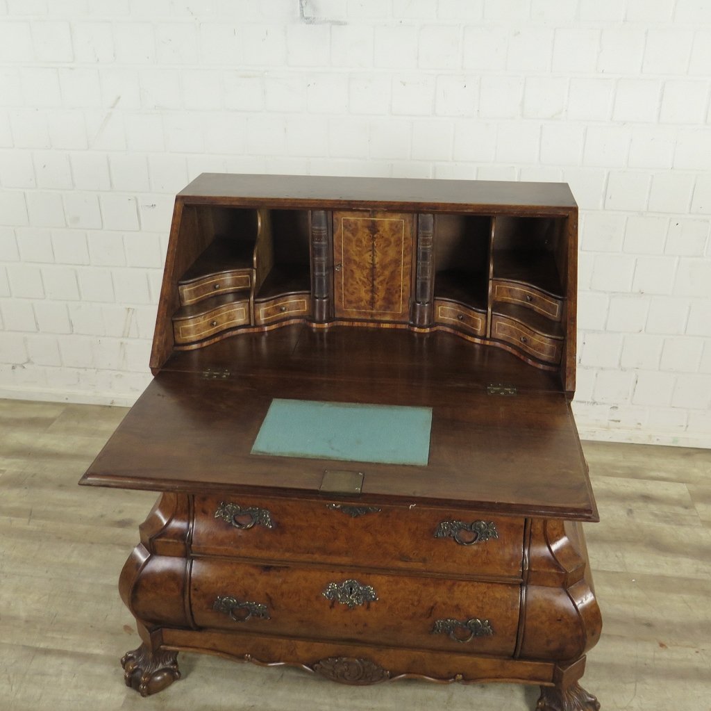 Schreibtisch Sekretär Barock 1780 Nussbaum