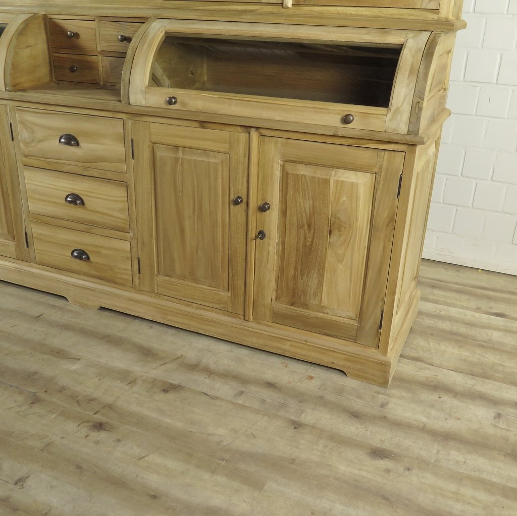Buffetschrank Vitrine 2,40 m Teakholz