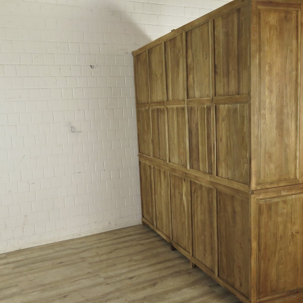 Vitrine Bücherschrank Teakholz 2,50 m